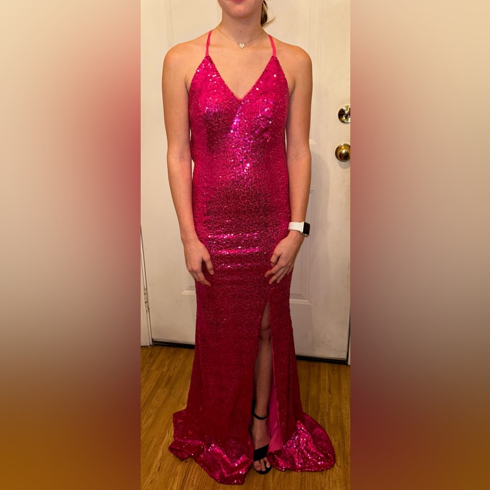 Pink prom dress